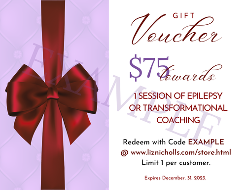 Gift Voucher for Epilepsy Coaching